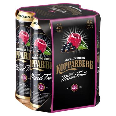 Kopparberg Mixed Fruit 4 x 500ml Cans