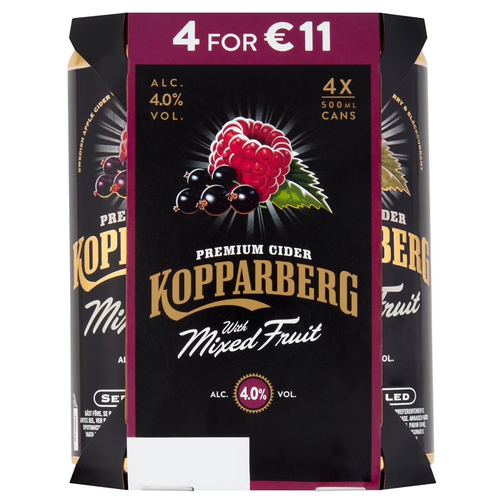 Kopparberg Premium Cider with Mixed Fruit 4 x 500ml Buy now at Carry