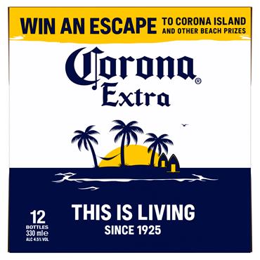 Corona Extra Lager 12 x 330ml Bottles