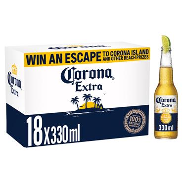 Corona Extra Lager 18 x 330ml Bottles