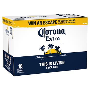 Corona Extra Lager 18 x 330ml Bottles