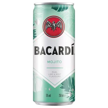 Bacardi Mojito Rum Mixed Drink 250ml Can