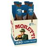 Birra Moretti Zero Alcohol Free Beer 4 x 330ml Bottles