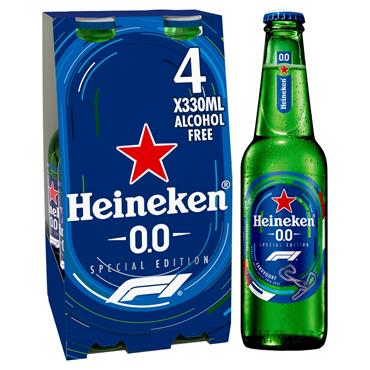 Heineken 0.0 4 x 330ml Bottles