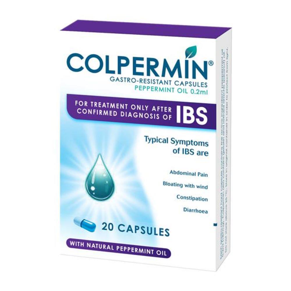 COLPERMIN GASTRORESISTANT CAPSULES PEPPERMINT OIL 20 PACK
