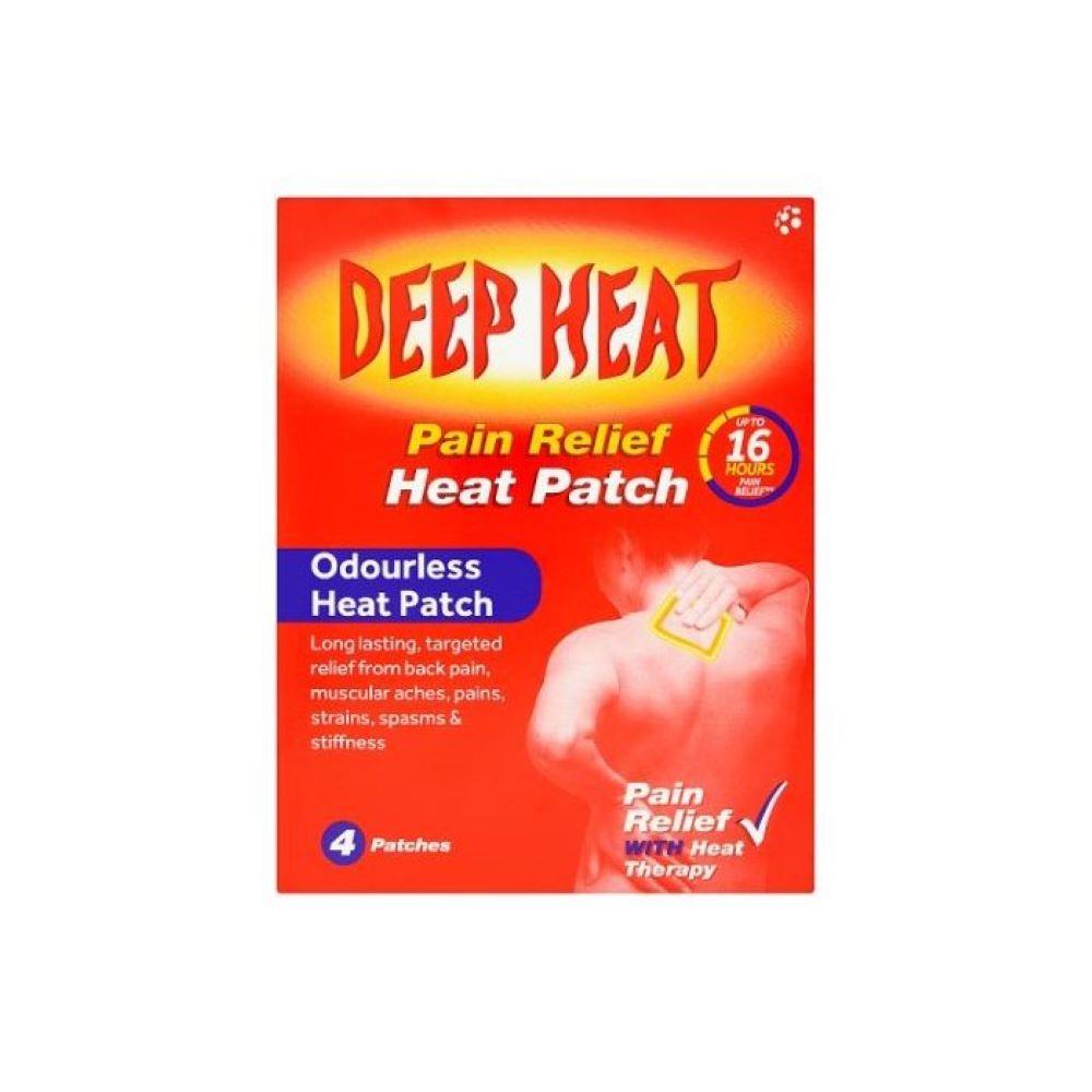 DEEP HEAT PAIN RELIEF HEAT PATCH 4 PATCHES