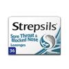 STREPSILS SORE THROAT BLOCKED NOSE LOZ 36 LOZ