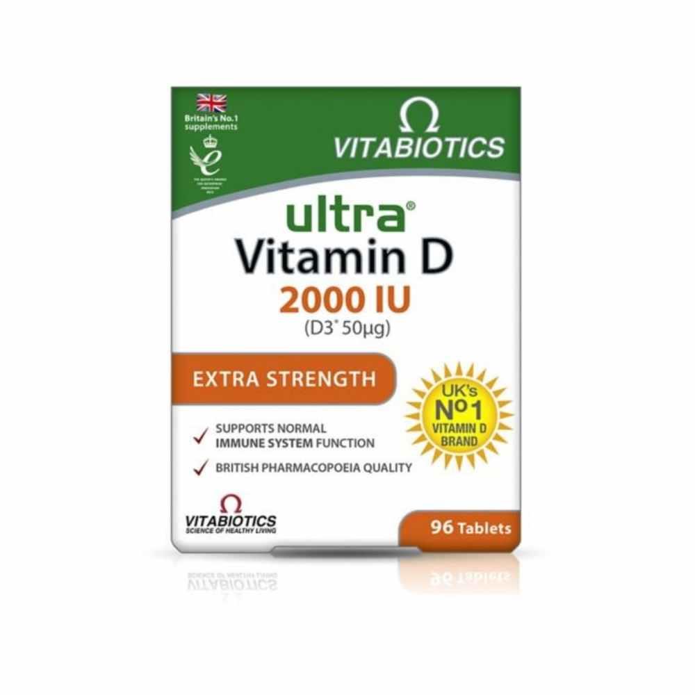 VITABIOTICS ULTRA VITAMIN D 2000IU 96 TABLETS