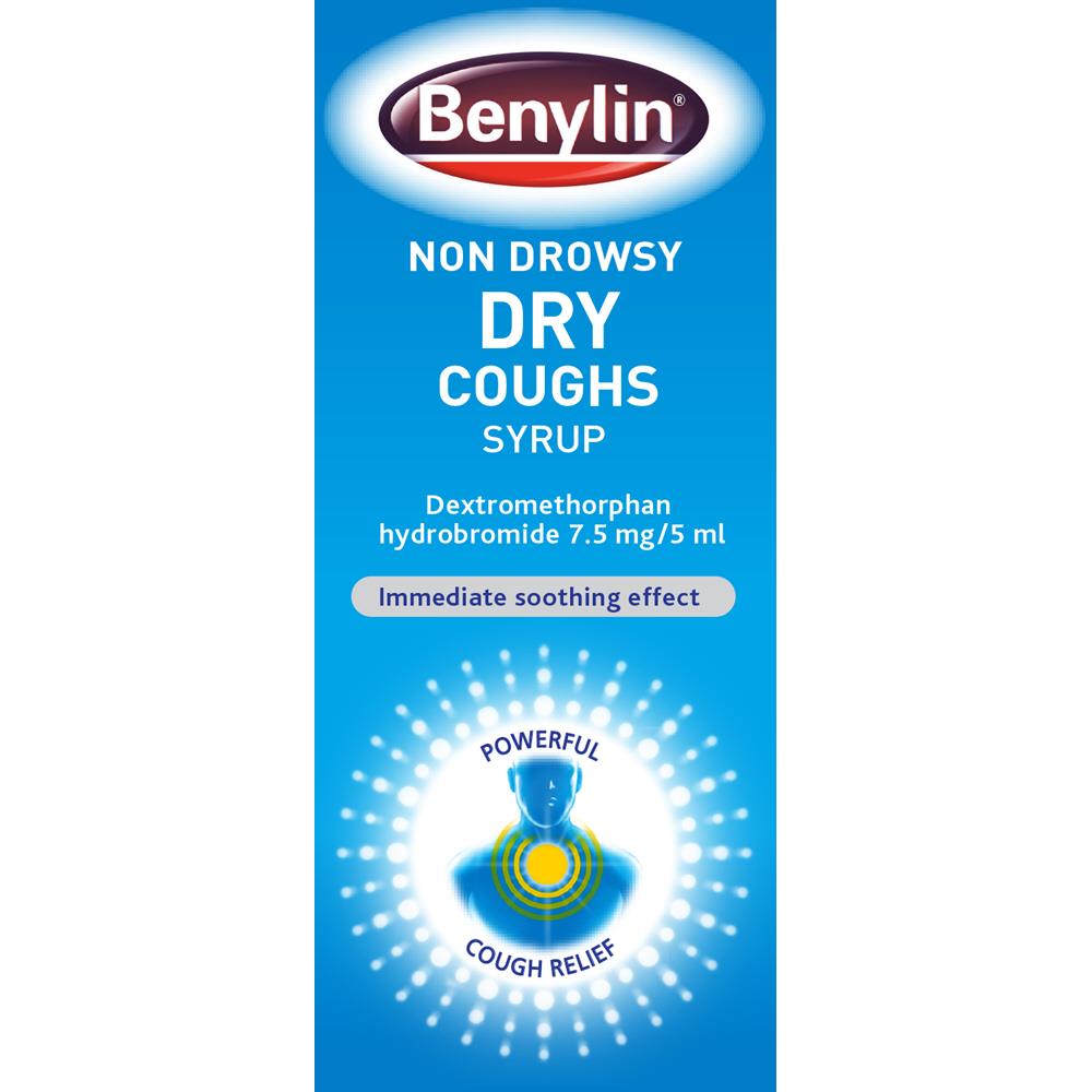 BENYLIN NON DROWSY DRY COUGHS SYRUP 125ML Pharmacystore.ie Limerick