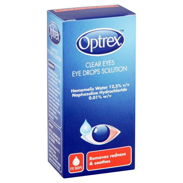 OPTREX CLEAR EYES EYE DROPS SOLUTION 10ML