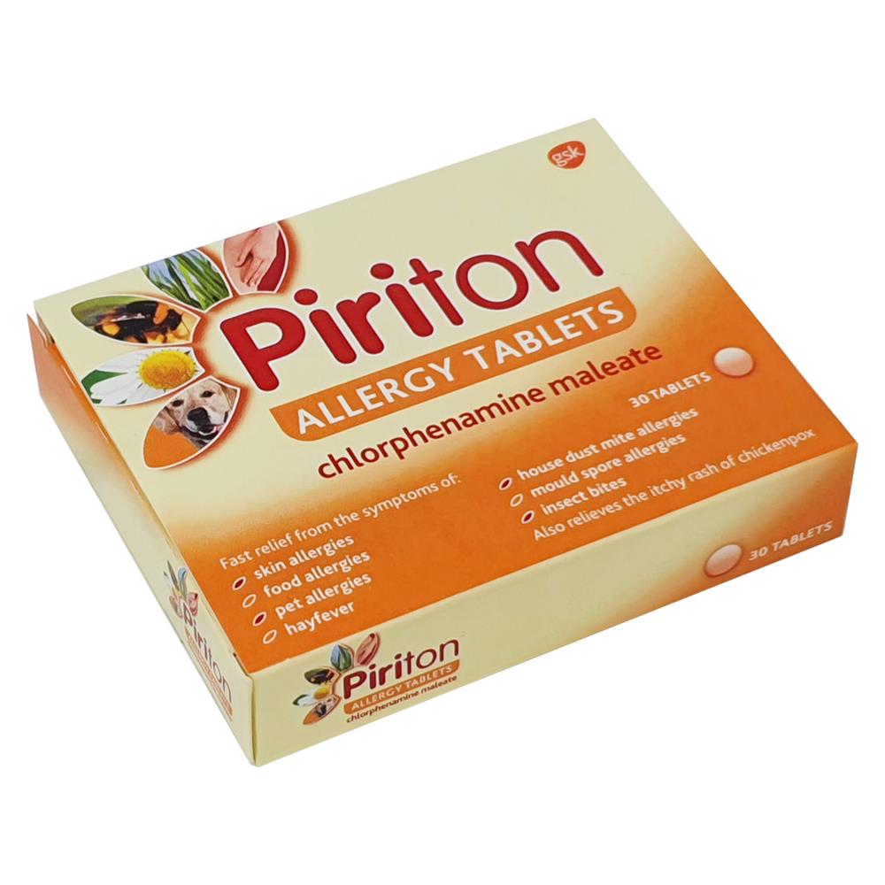 PIRITON ALLERGY RELIEF TABLETS 4MG 30 PACK