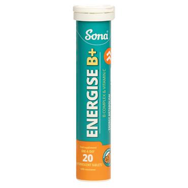 SONA ENERGISE B+ EFFERVESCENT TABLETS