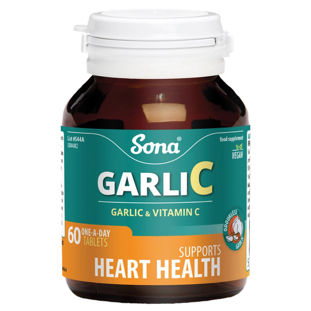SONA GARLIC & VITAMIN C TABLETS 60 PACK