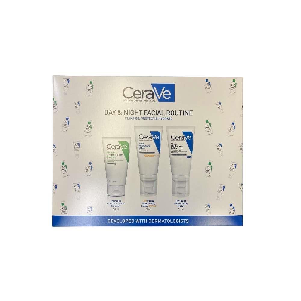 CERAVE DAY & NIGHT FACIAL ROUTINE 3 PCE GIFT SET