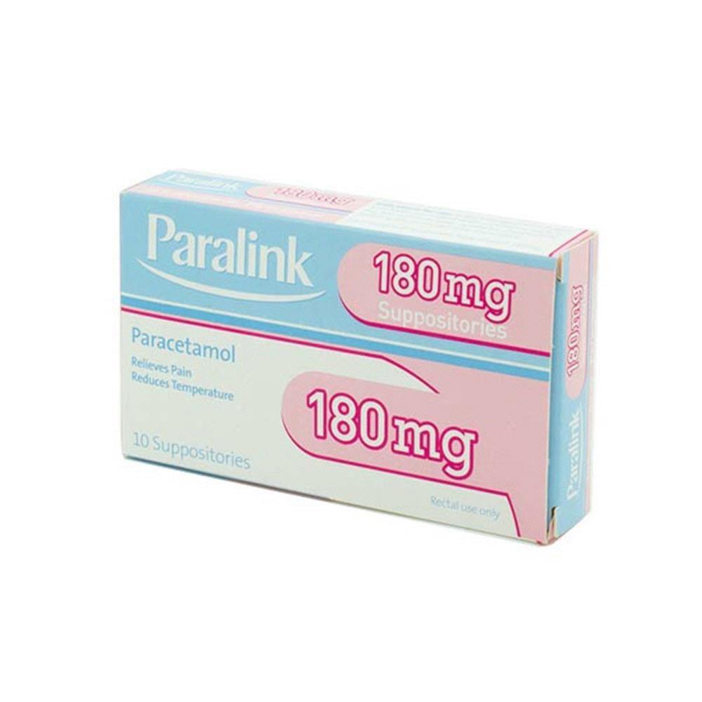 PARALINK PARACETAMOL SUPPOSITORIES 180MG