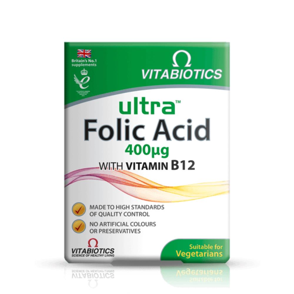 VITABIOTICS ULTRA FOLIC ACID 400 IU 60 TABLETS