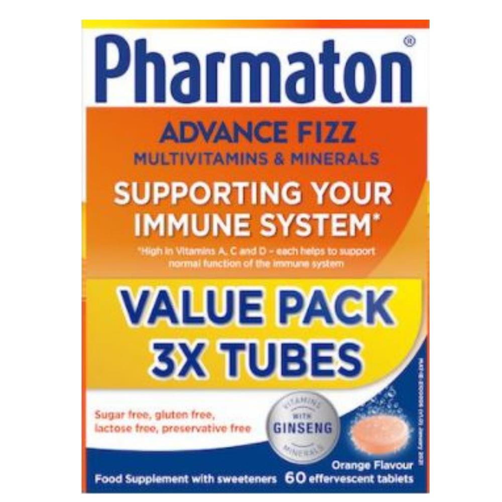 PHARMATON ADVANCE FIZZ MULTIVITAMINS AND MINERALS 60 EFFERVESCENT