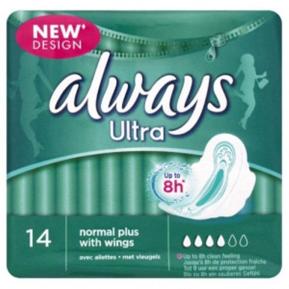 ALWAYS ULTRA NORMAL PADS WITH WINGS 13 PACK