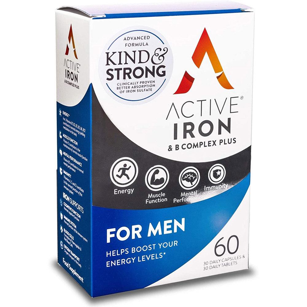 ACTIVE IRON & B COMPLEX PLUS FOR MEN 60 CAPSULES
