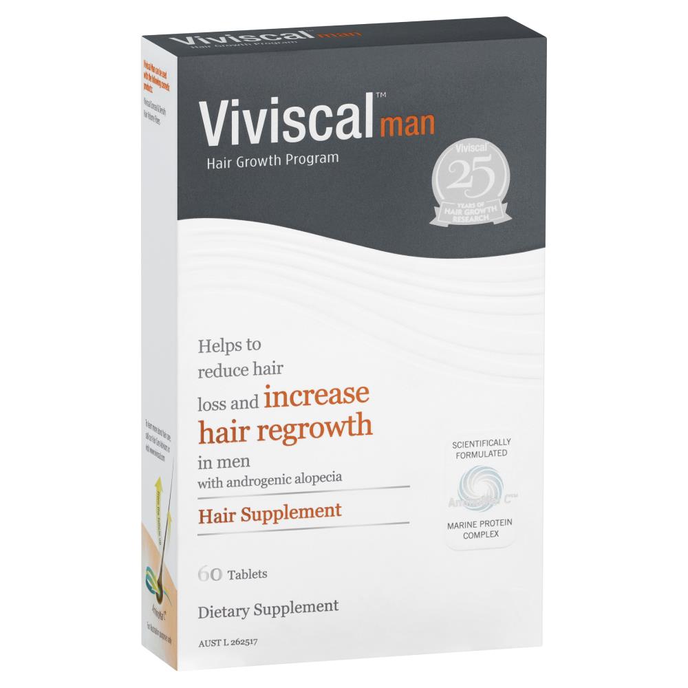 VIVISCAL MAN HAIR GROWTH SUPPLEMENT 60 TABLETS