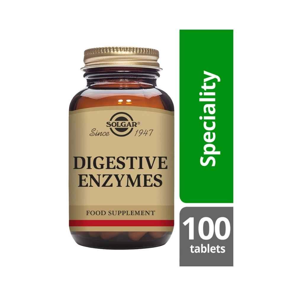SOLGAR DIGESTIVE ENZYMES TABLETS 100 E1000