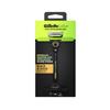 GILLETTE LABS EXFOLIATING RAZOR WITH MAGNETIC STAND BLACK N GOLD EDITION 1PCE