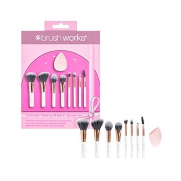 Brushworks Make Up Brush & Sponge Set