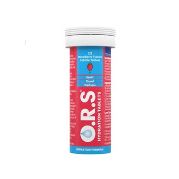 O.R.S Hydration Tablets Strawberry 12 Pack