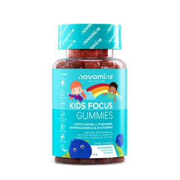 Novomins Kids Focus Blueberry Gummies 30 Pack