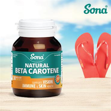 Sona Beta Carotene - Natural Beta Carotene 60 Capsules