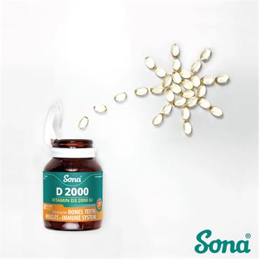 Sona D 2000 - Vitamin D 2000 IU 120 Capsules