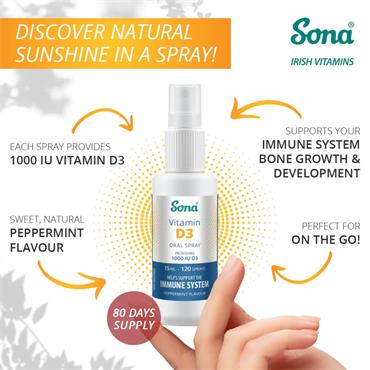 Sona Vitamin D3 Oral Spray 120 Sprays