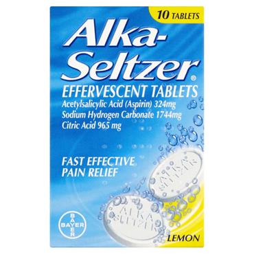 Alka Seltzer Effervescent Tablets 10