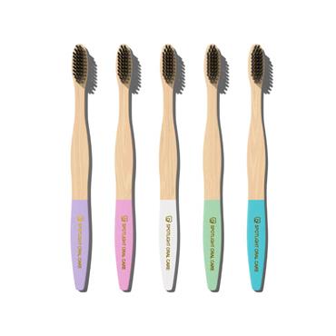 Spotlight Oral Care Bamboo Toothbrush Five Pack
