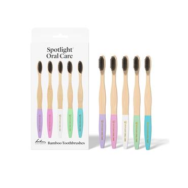 Spotlight Oral Care Bamboo Toothbrush Five Pack