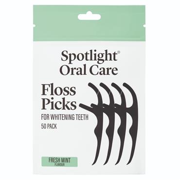 Spotlight Oral Care Dental Floss Picks for Whitening 50 Picks