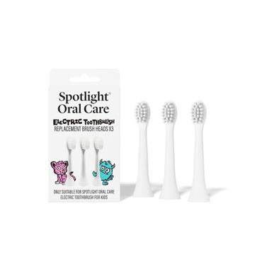 Spotlight Oral Care Replacement Heads for Kids Electric Toothbrush 3 Pack
