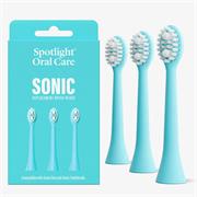 Spotlight Oral Care Sonic Toothbrush Replacement Heads in Blue (Fits OG & One)