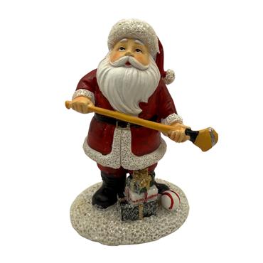 Santa with Hurling Stick Decoration
