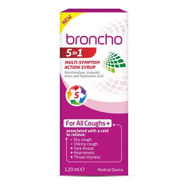 Bronchostop 5 In 1 Cough Syrup 120ml