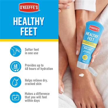 O'Keeffe's Healthy Feet Exfoliating Moisturising Foot Cream - 80ml