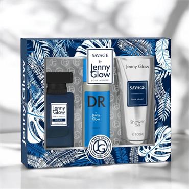 Jenny Glow Savage Pour Homme 3pc Gift Set 