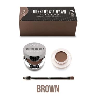 Bperfect Indestructi'Brow Lock & Load Eyebrow Pomade & Powder Duo Brown 4g