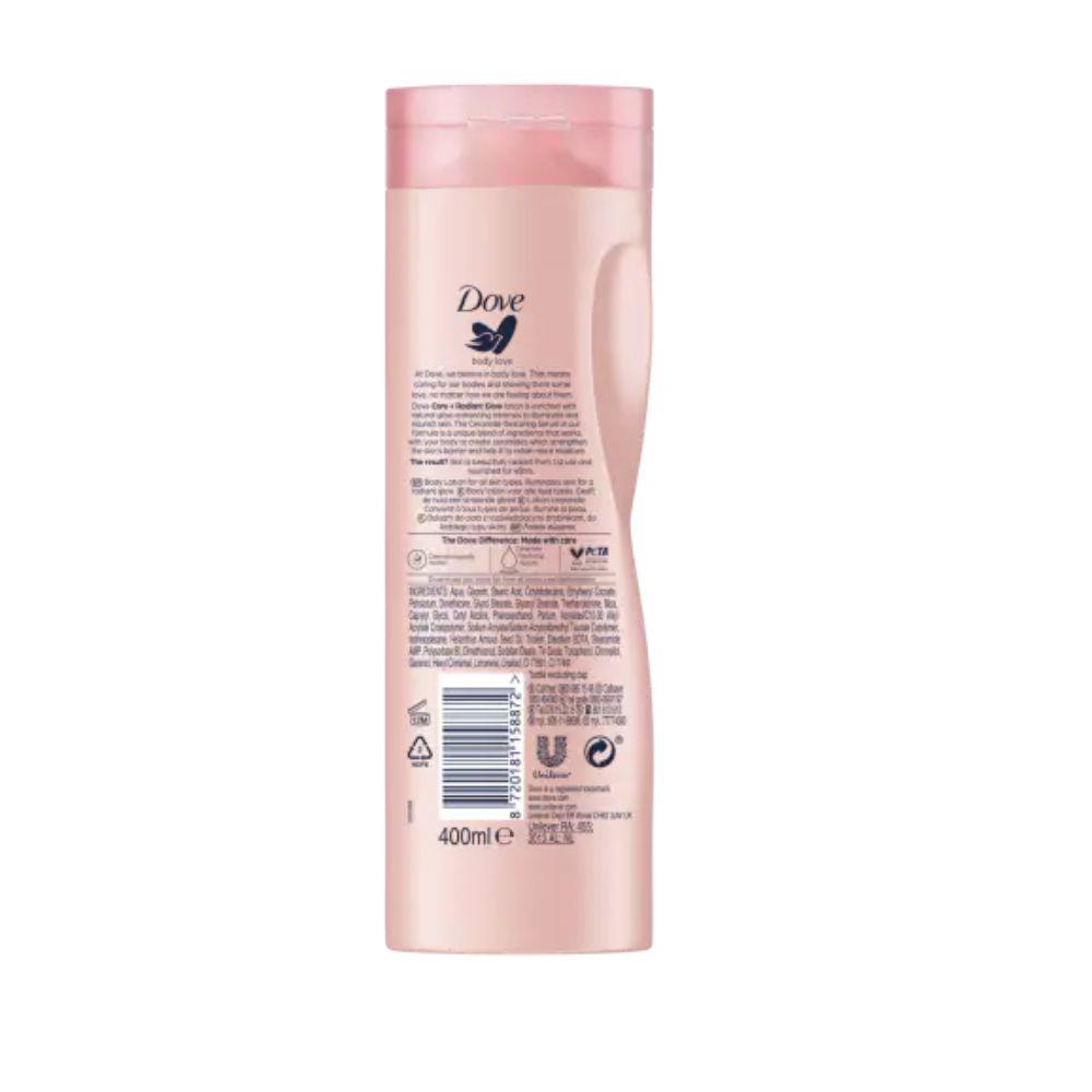 Dove Body Love Care + Radiant Glow Body Lotion 400ml Always There