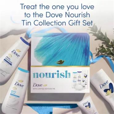 Dove Gift Set Nourish Tin Collection 5 piece