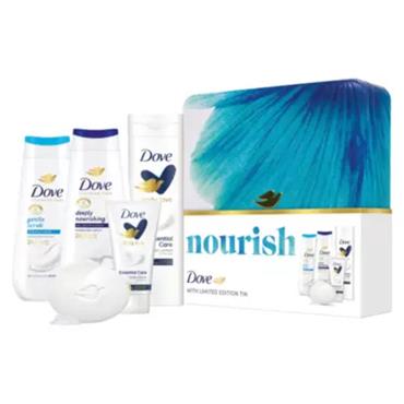 Dove Gift Set Nourish Tin Collection 5 piece