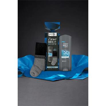 Dove Men+Care Cleanse + Care Body Wash & Socks Gift Set