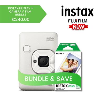 Fujifilm Instax Mini LiPlay Plus Camera + Instax Mini Film Bundle
