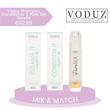 Voduz Shampoo, Conditioner & Pure Silk Bundle