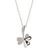 Kilkenny Silver Celtic Shamrock Pendant with Cubic Zirconia KS872